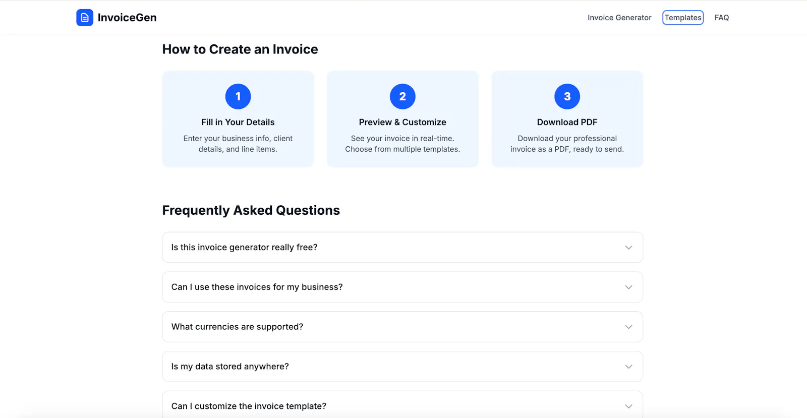 Free Invoice Generator screenshot 2