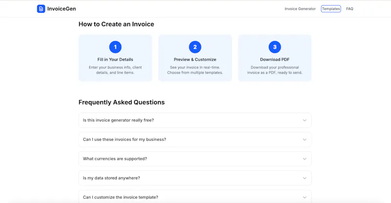 Free Invoice Generator screenshot 2
