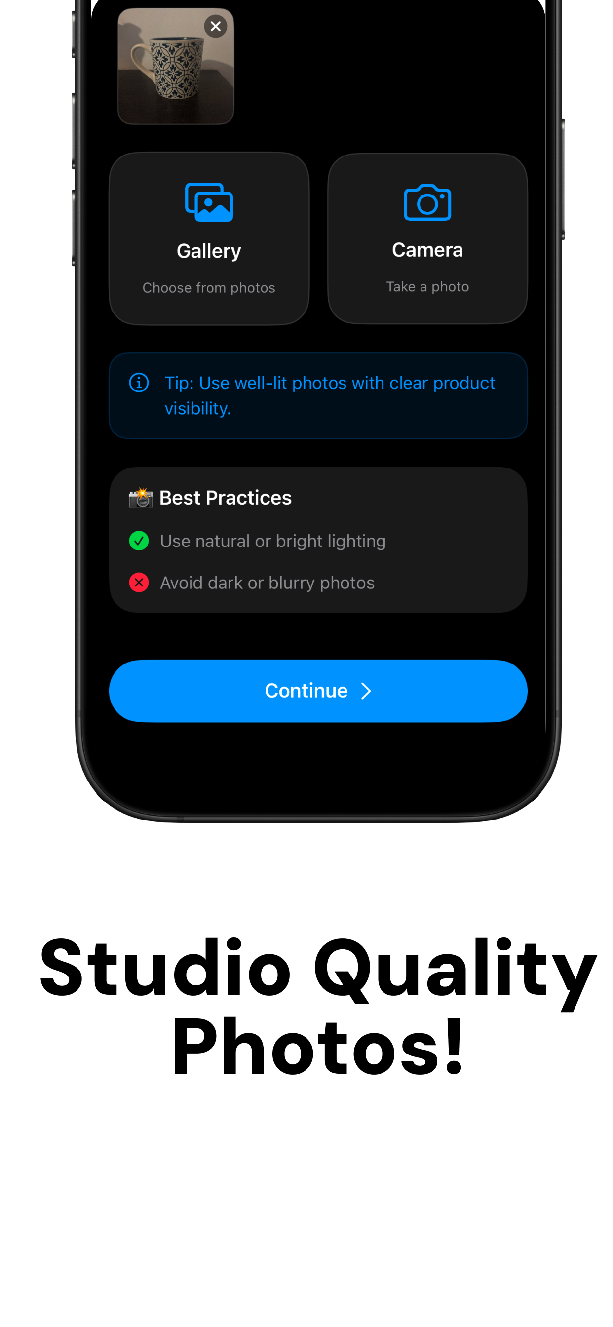 Product Shoter - Main product screenshot demonstrating key features and user interface