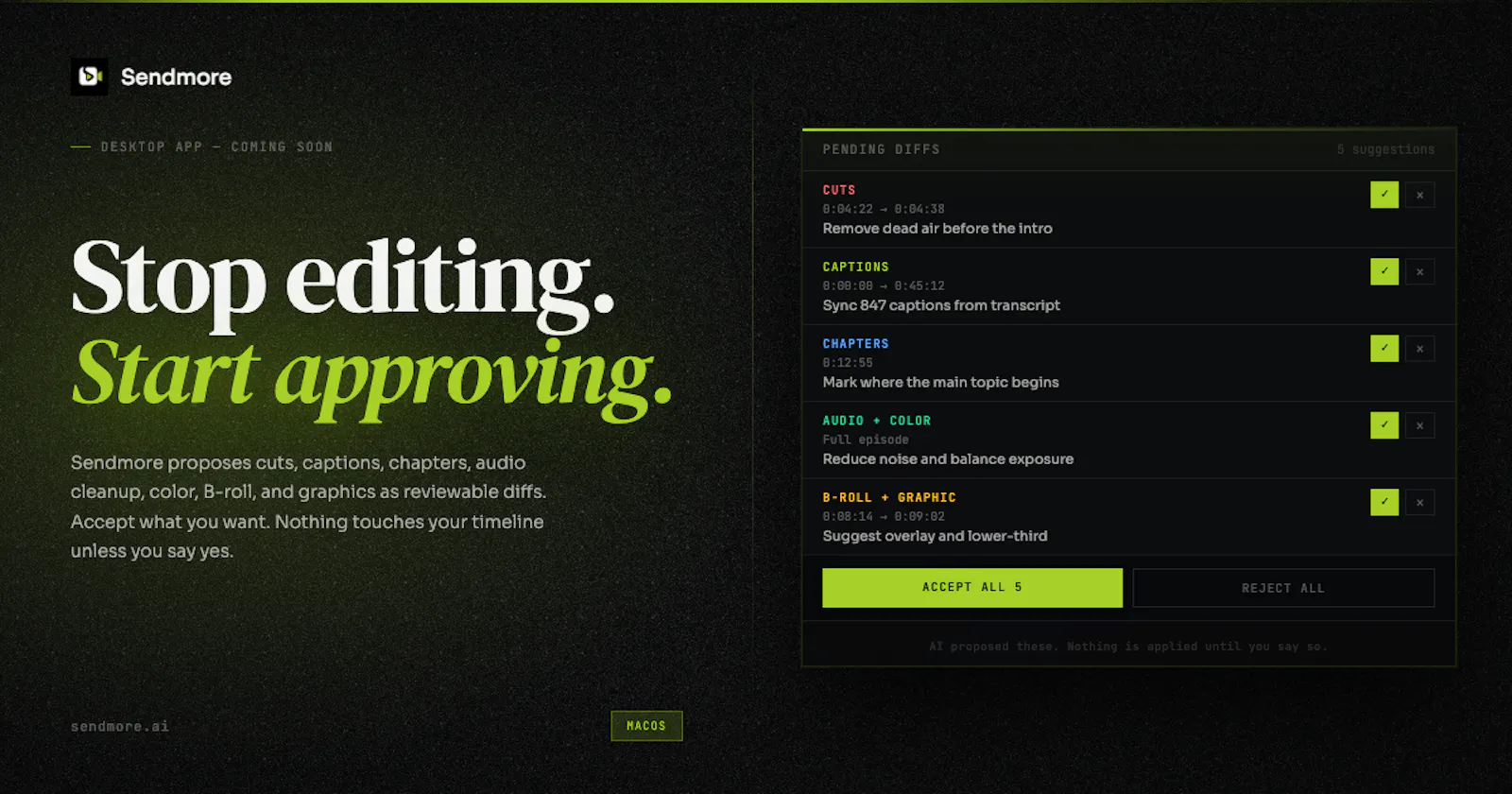 Sendmore screenshot 2