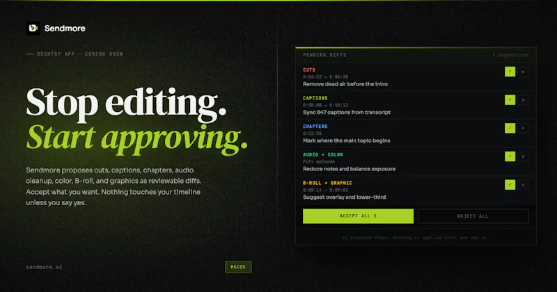 Sendmore screenshot 2