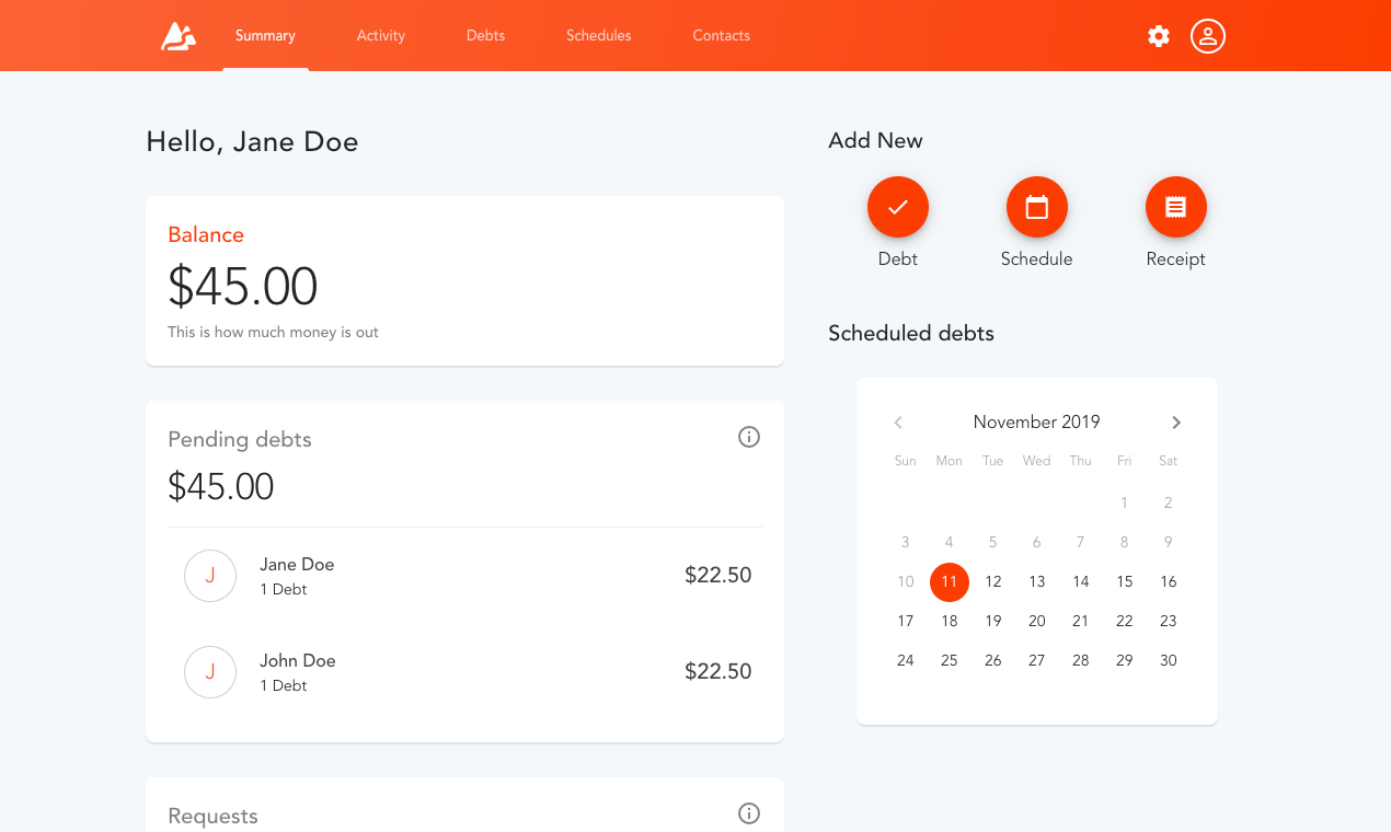 Debtrail Web gallery image