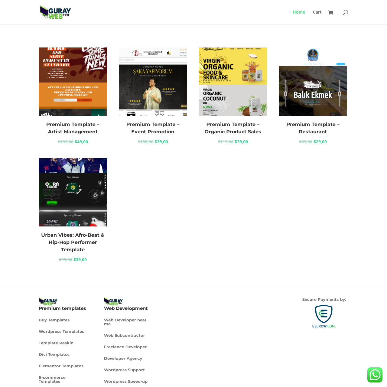 Média Magasin Guraywebpro - Acheter des modèles de créateurs premium 1