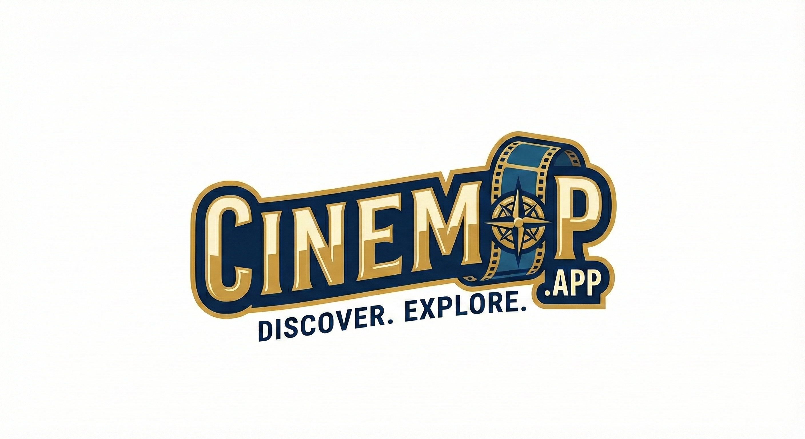CineMap - Product Hunt launch logo and brand identity