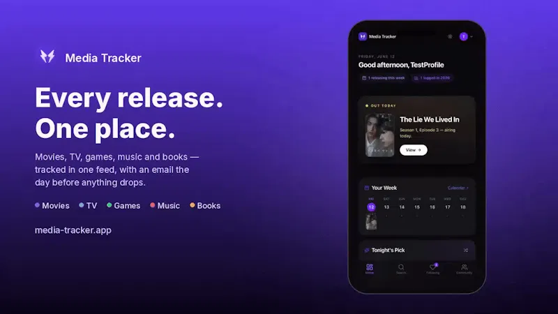 Media Tracker screenshot 1 (video preview)