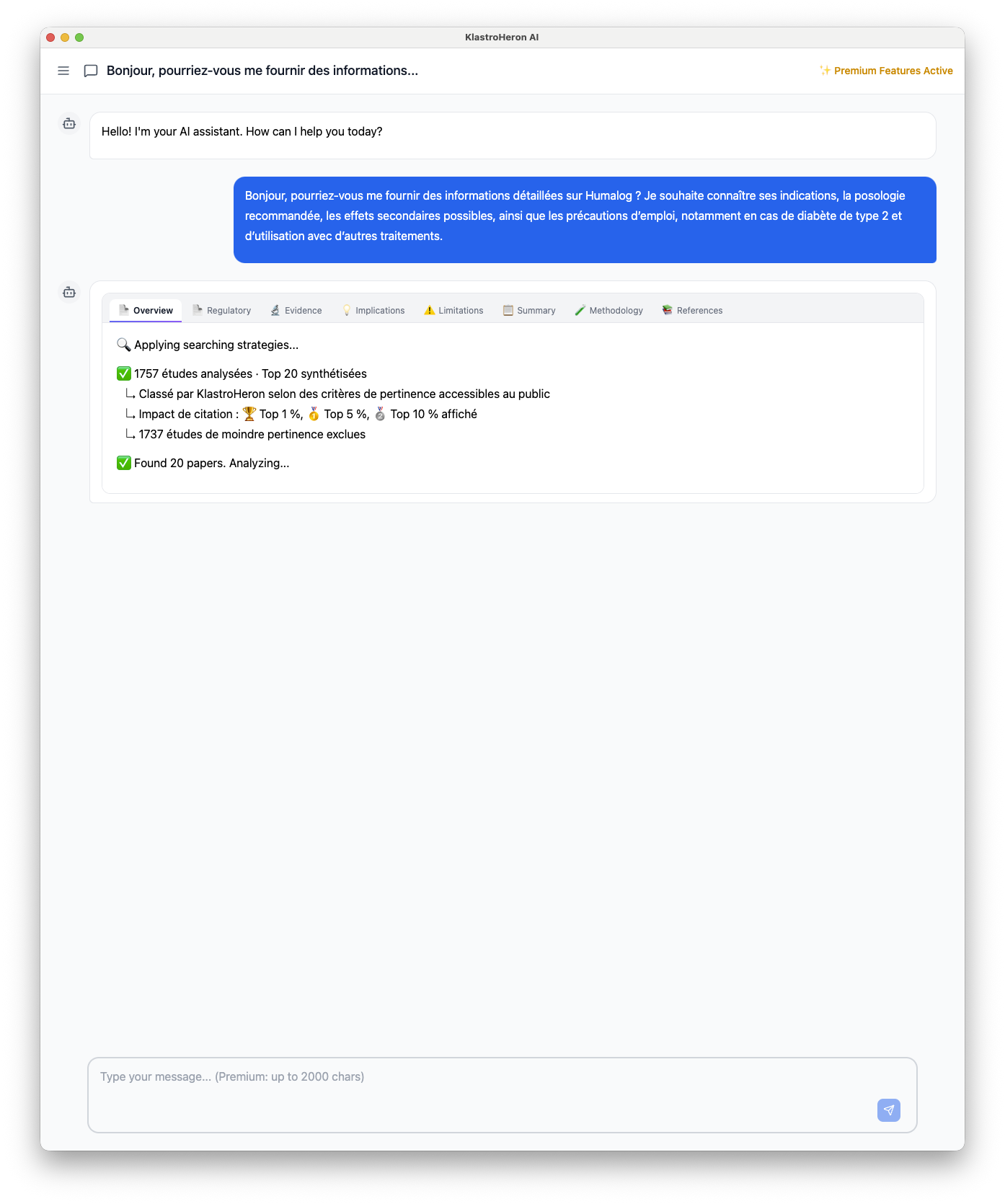 KlastroHeron - Main product screenshot demonstrating key features and user interface