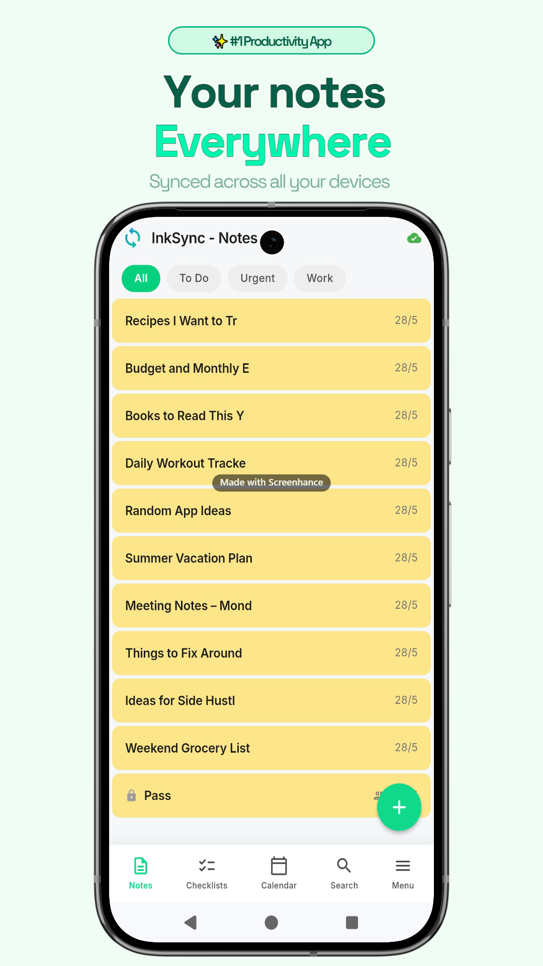Ink Sync Notes & Checklist gallery image