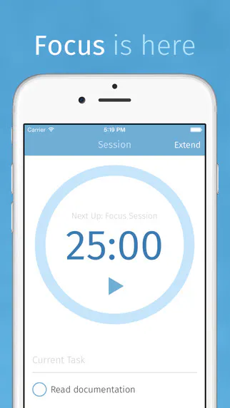 Focus - Productivity Timer for iPhone, iPad, Apple Watch and