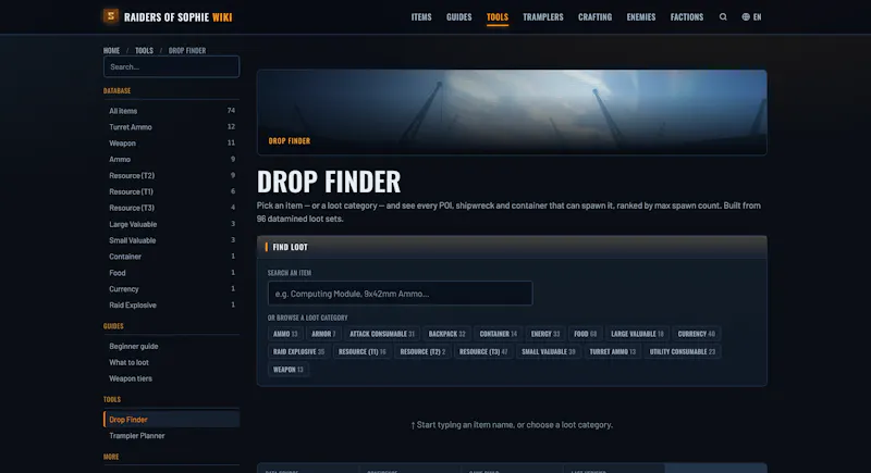 Raiders of Sophie Wiki screenshot 1