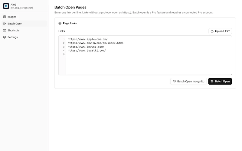 AltG - Web Page Screenshots & Markdown screenshot 4