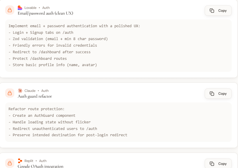 vibecodeprompts gallery image
