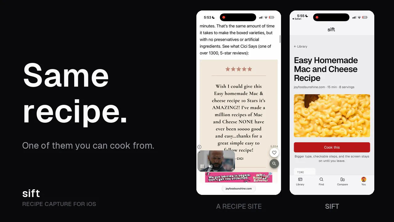 Sift - Recipe Capture gallery image