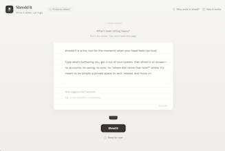 Shredd It — Write It Down, Let It Go gallery image