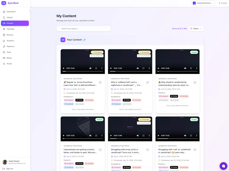 SyncReel.io screenshot 3