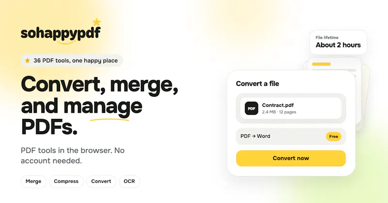 SoHappyPDF screenshot 1
