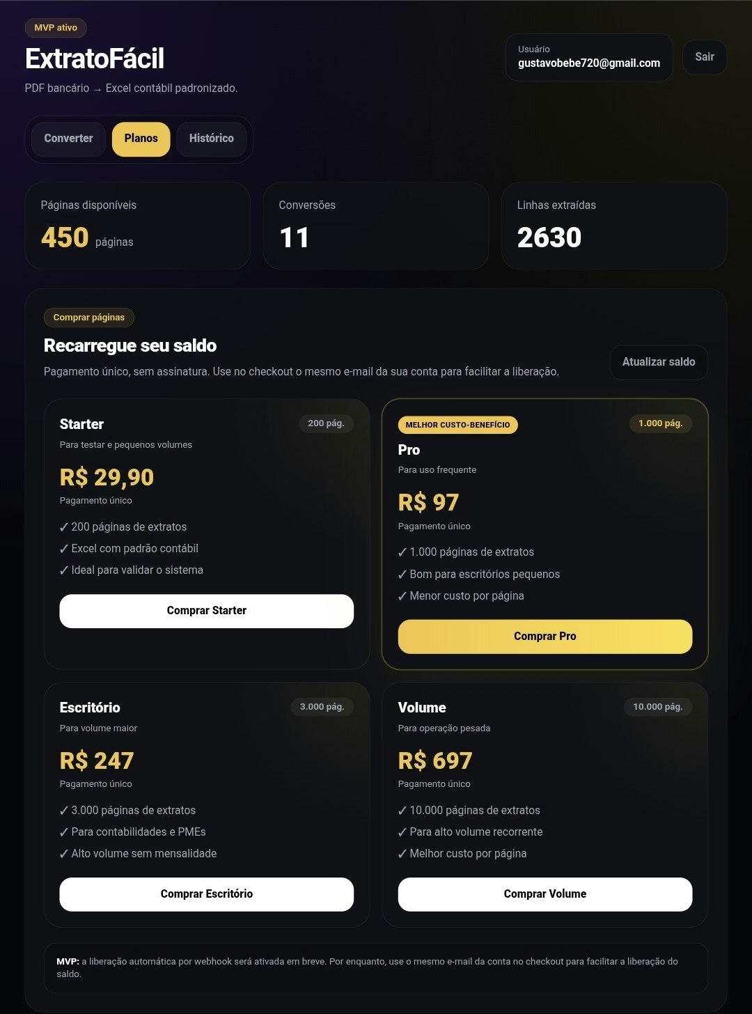 ExtratoFácil — PDF bancário para Excel gallery image