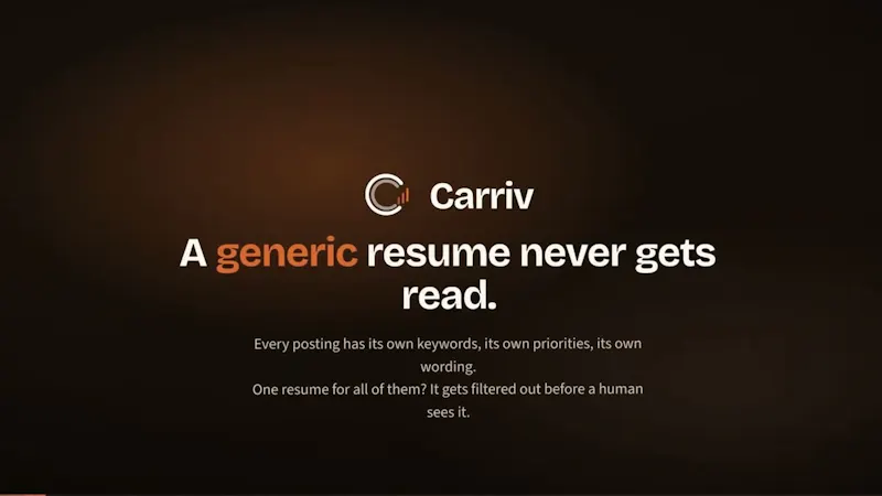 Carriv screenshot 1 (video preview)