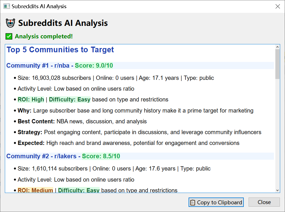 Reddit Toolbox - Screenshot 4 showing product features and functionality