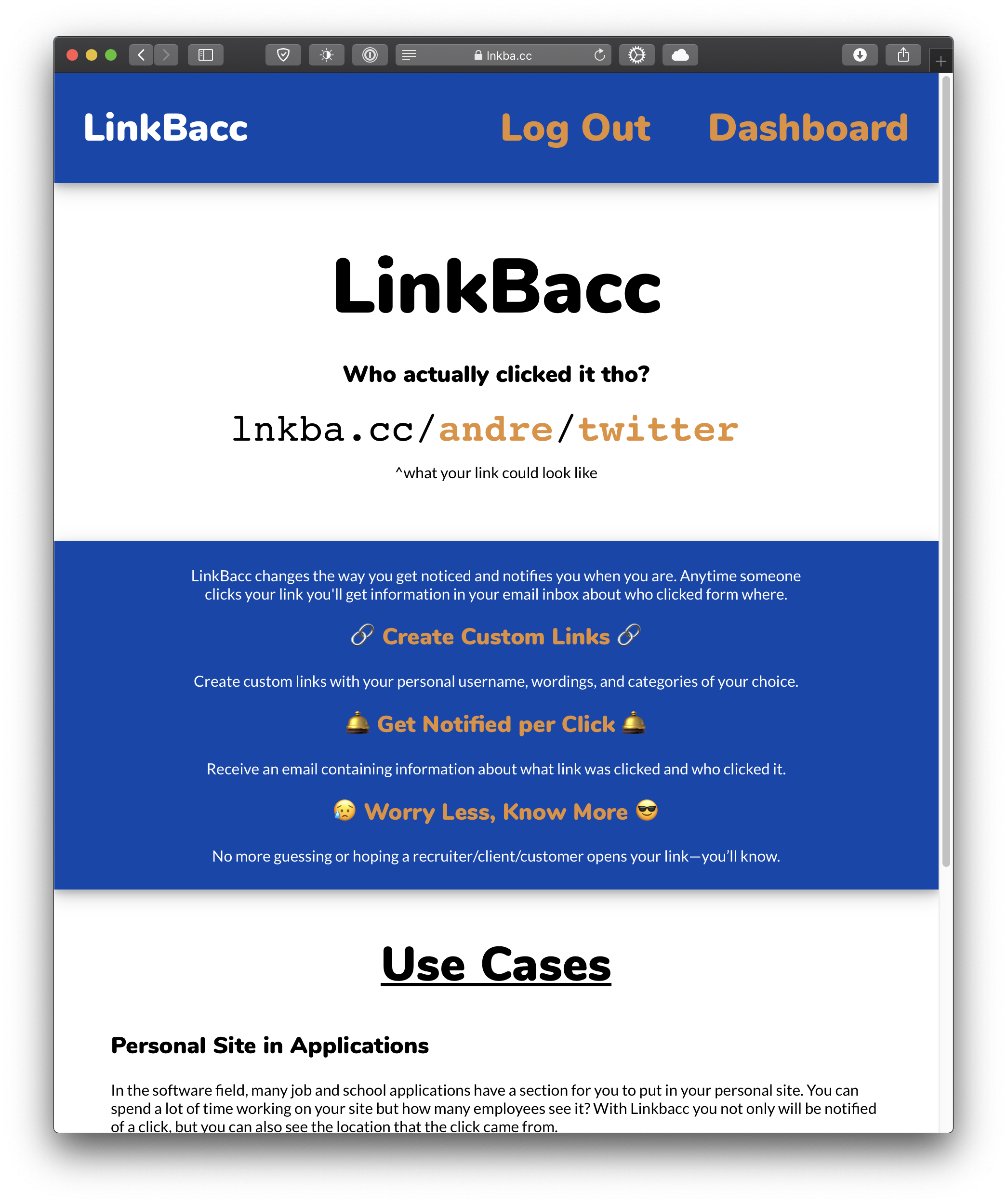 LinkBacc gallery image