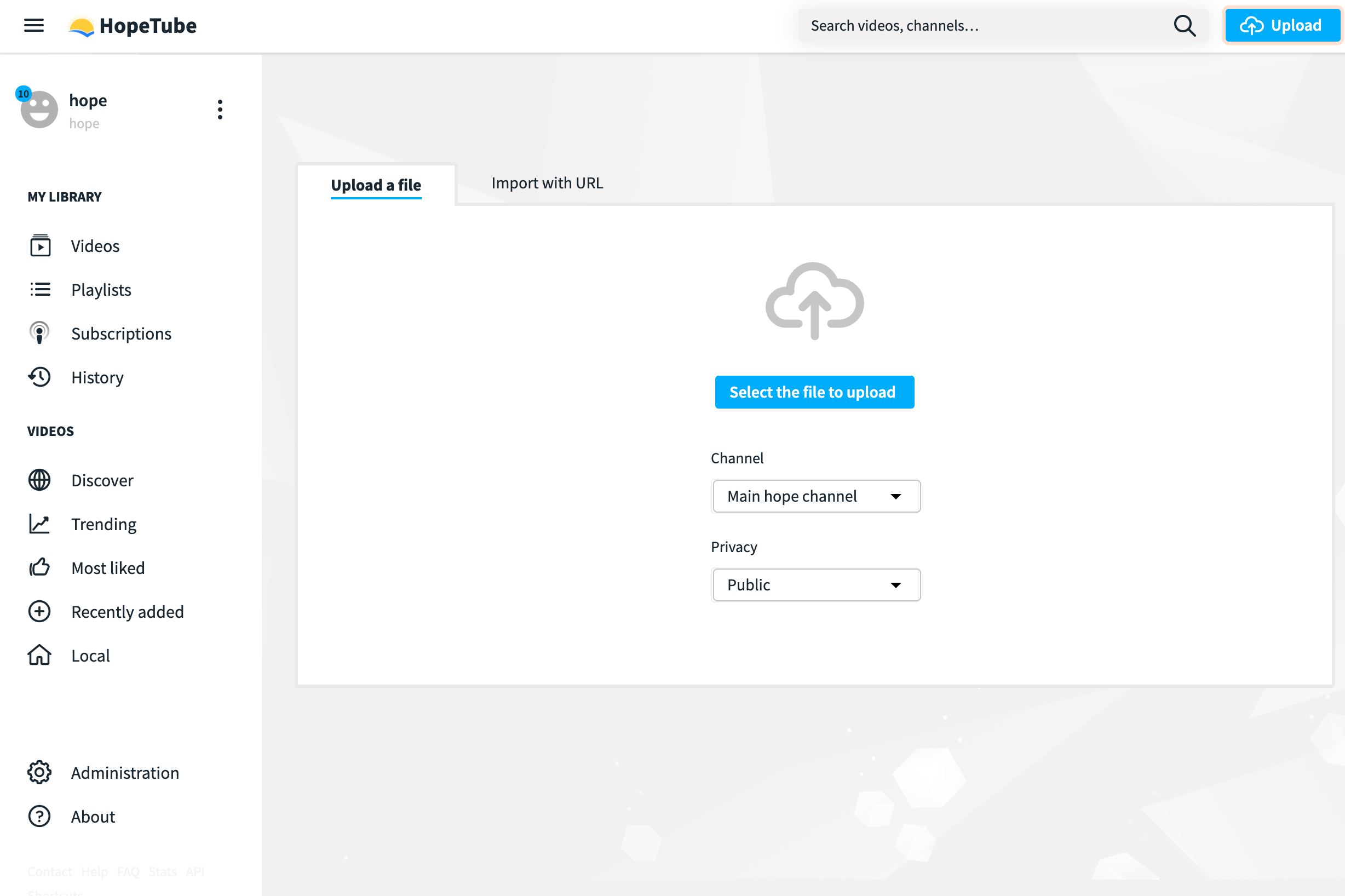 HopeTube gallery image