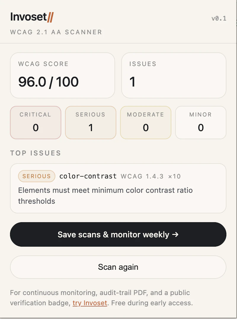 Invoset screenshot 4
