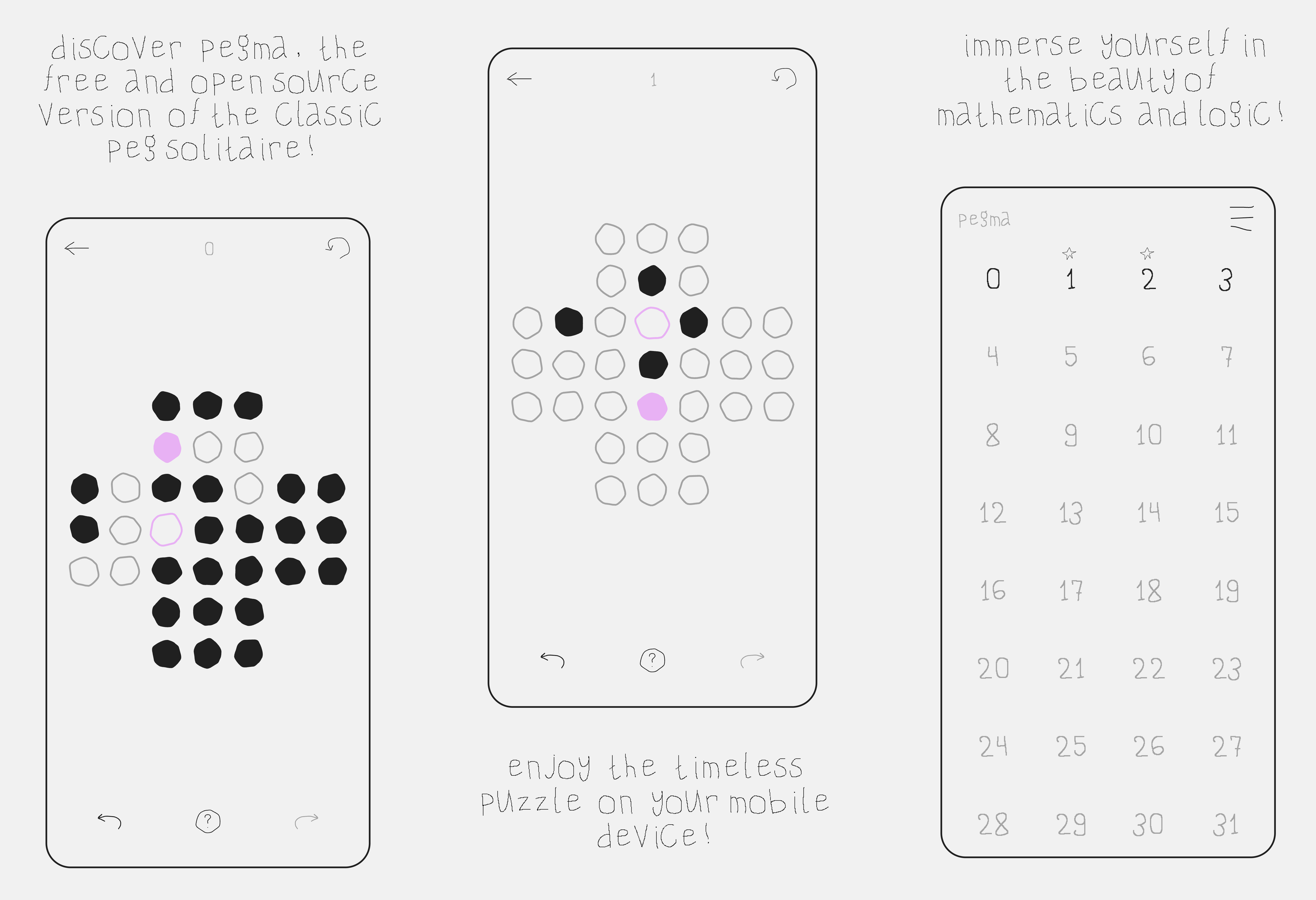 Pegma - Main screenshot showing features and interface