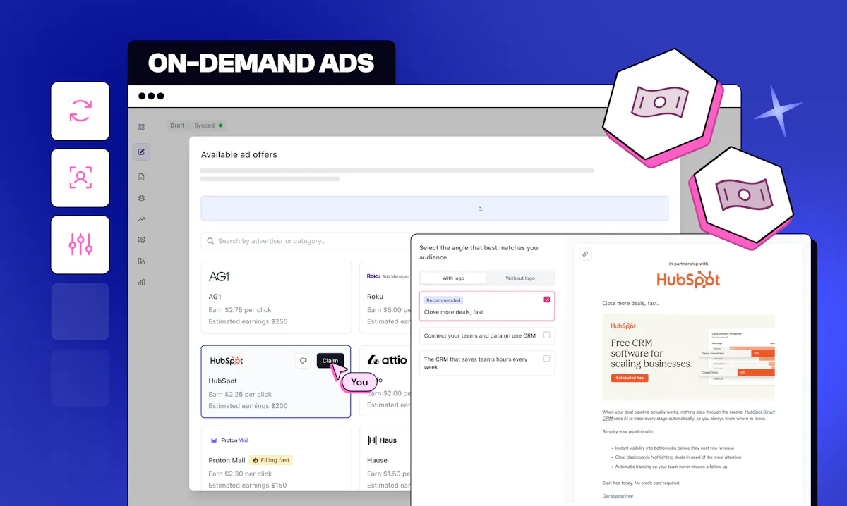 On Demand Ads by beehiv