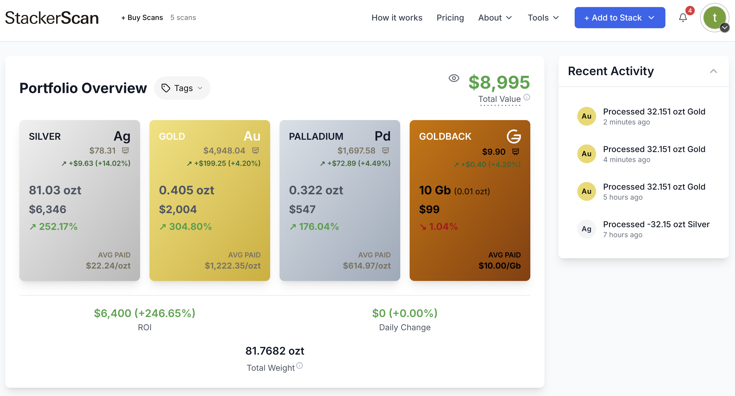 StackerScan - Screenshot 2 showing product features and functionality