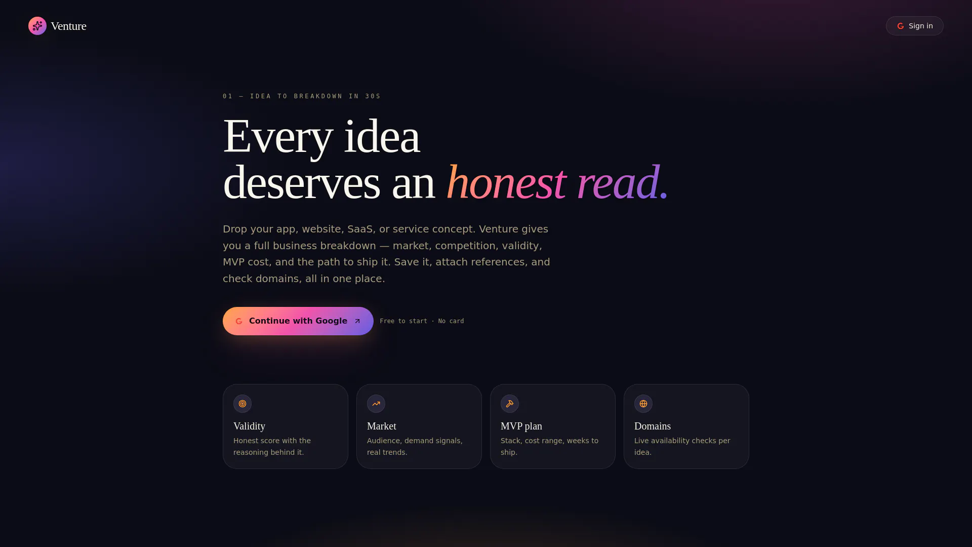 Venturee.app gallery image