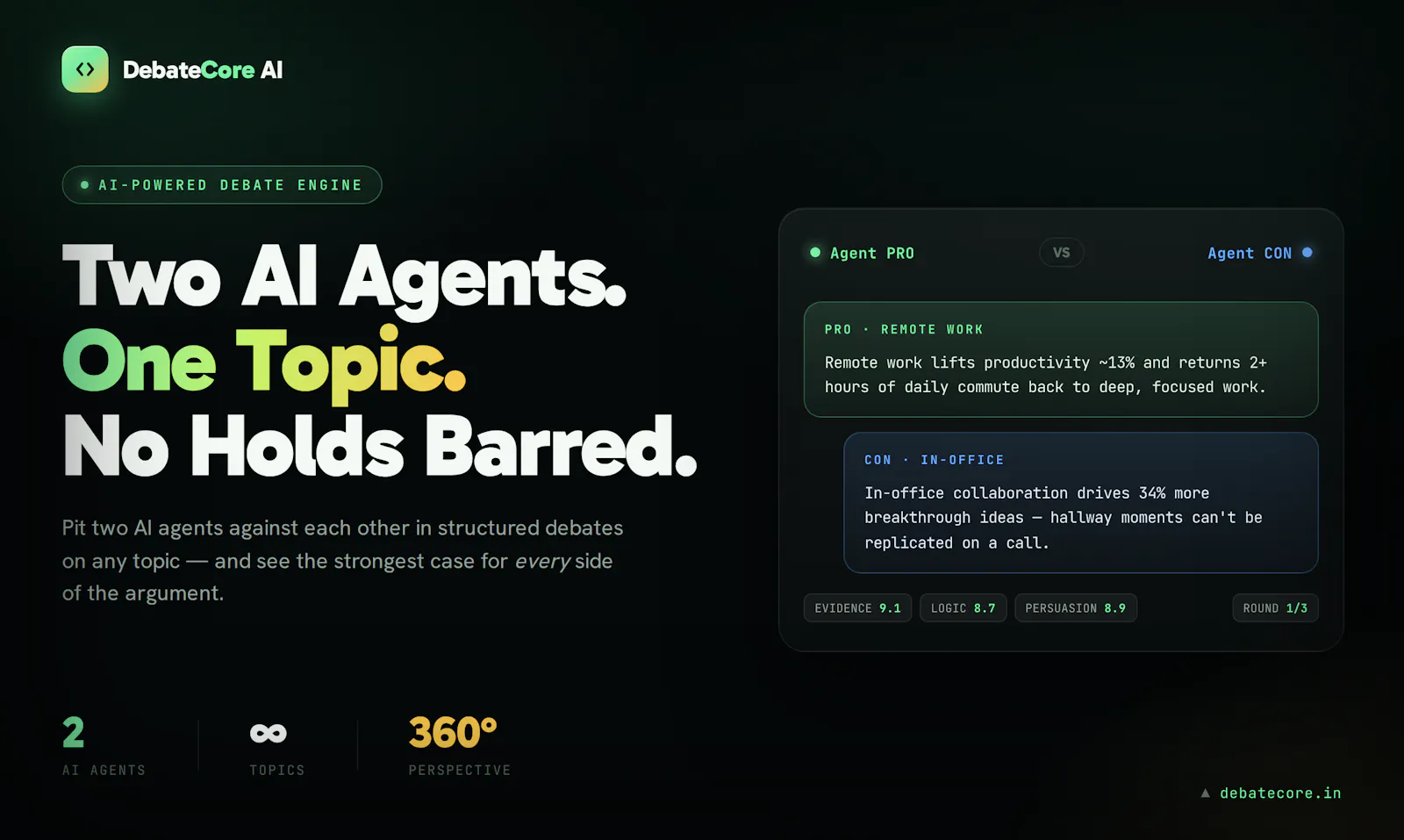 Debate Core screenshot 2