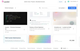 Landed.net AI Site builder with MCP gallery image