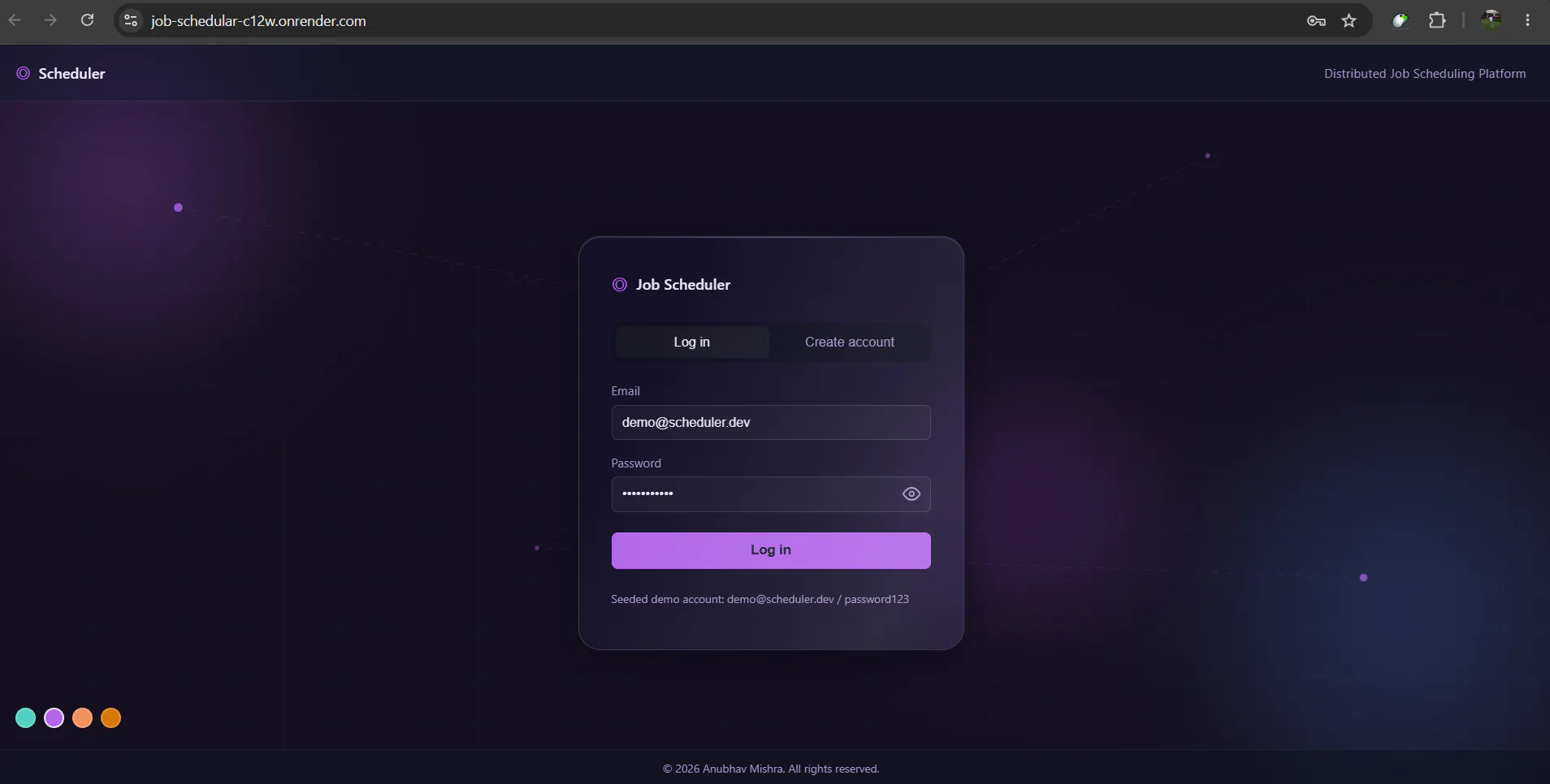 Scheduler · Dashboard gallery image