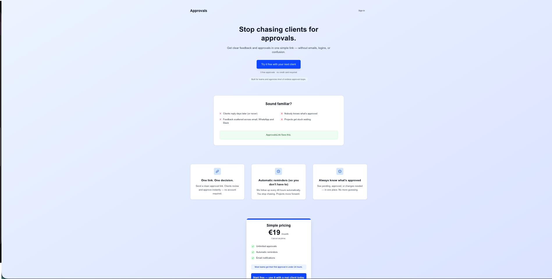 Approvals - Screenshot 2 showing product features and functionality