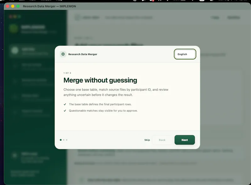 Research Data Merger screenshot 4