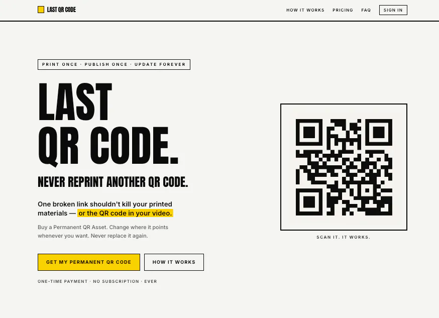Last QR Code (You'll ever need.) screenshot 1