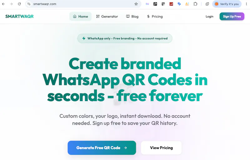 SmartWAQR screenshot 2
