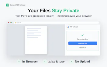 Convert PDF to Excel gallery image
