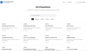 UX Checklist Hub gallery image
