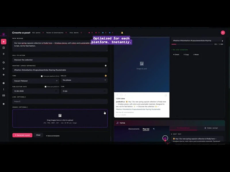 Postkraft screenshot 1 (video preview)