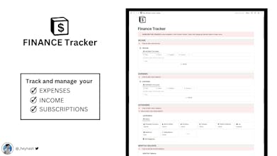 Notion Finance Tracker gallery image