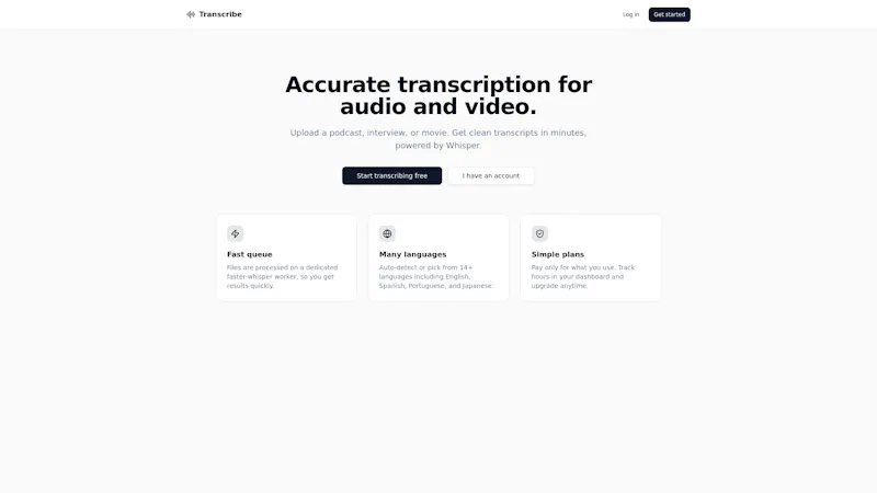 Subcult - IA transcription Tool  screenshot 1