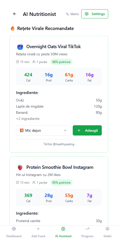 On Point Nutrition Ai App  gallery image