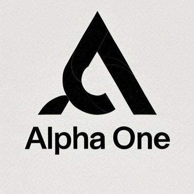 Alpha One - Product Hunt launch logo and brand identity