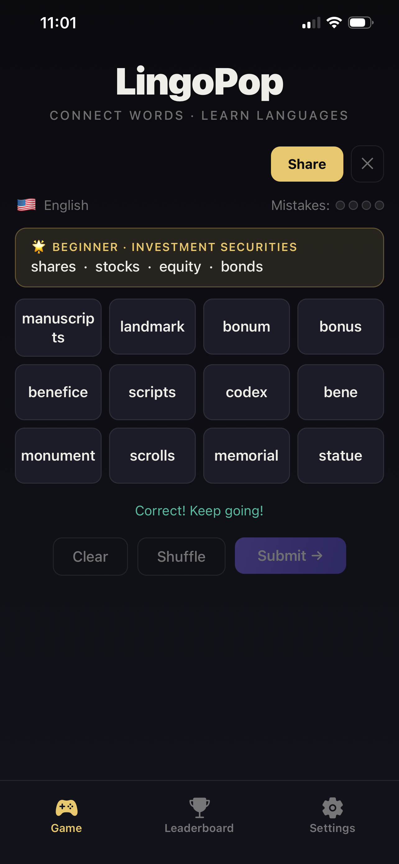 LingoPop — NYT Connections in 195+ Lang media 4