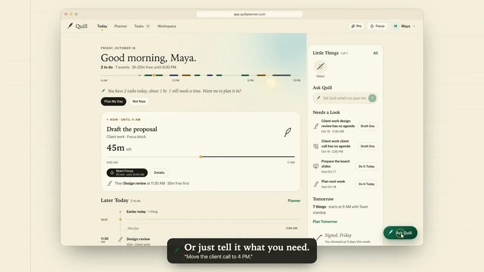 Quill screenshot 1 (video preview)