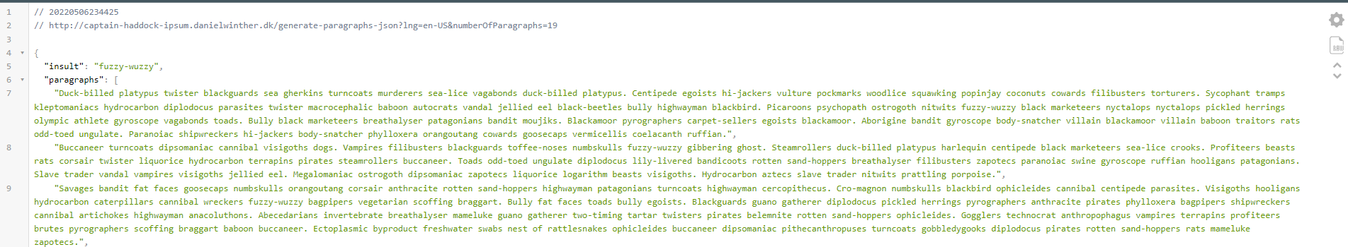 Captain Haddock Ipsum gallery image