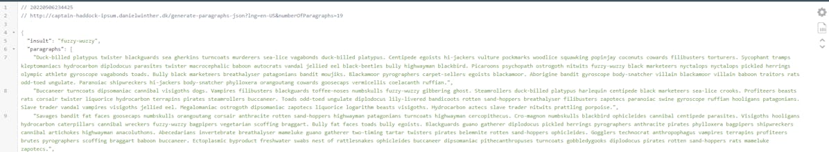 Captain Haddock Ipsum gallery image