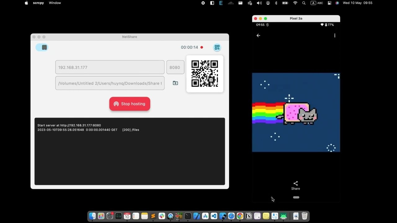 NetShare-share file in local gallery image