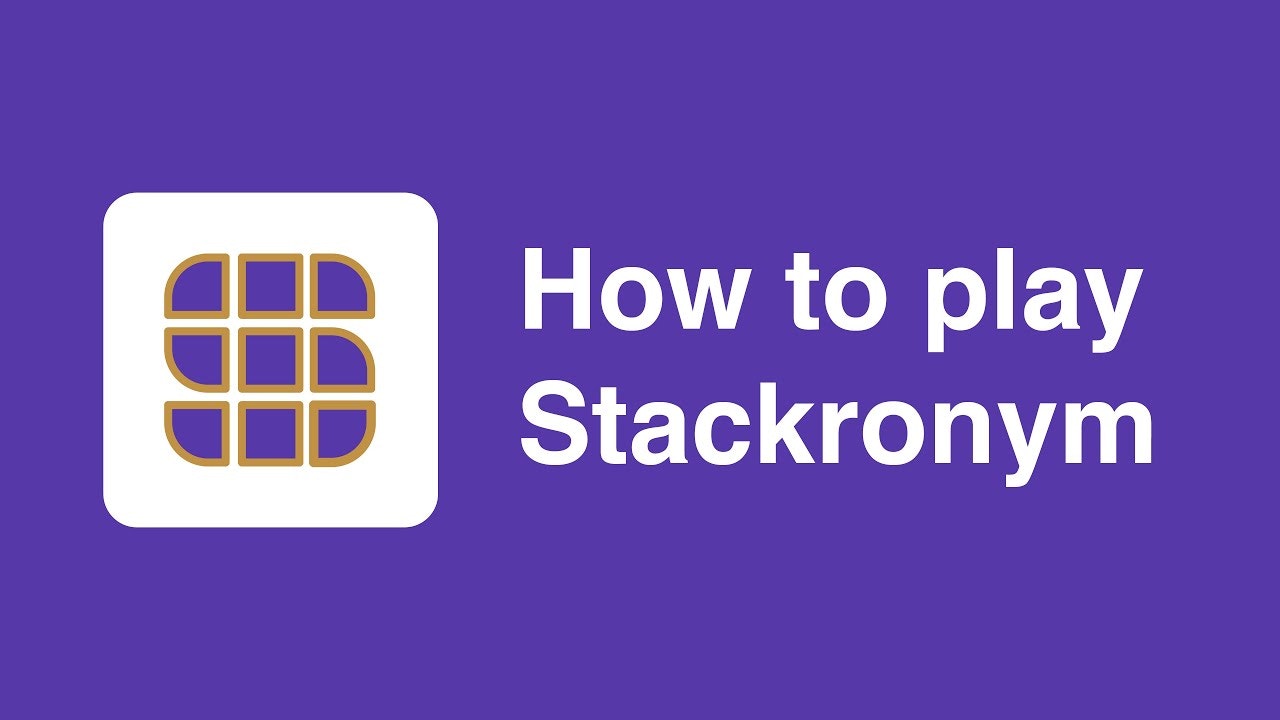 Stackronym! A new daily word game