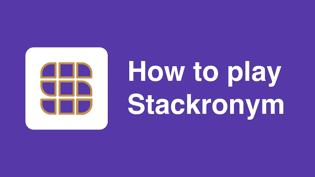 Stackronym! A new daily word game